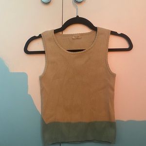 tan tank top
